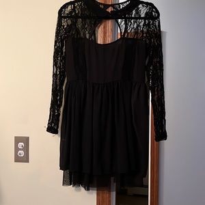 Black lace dress